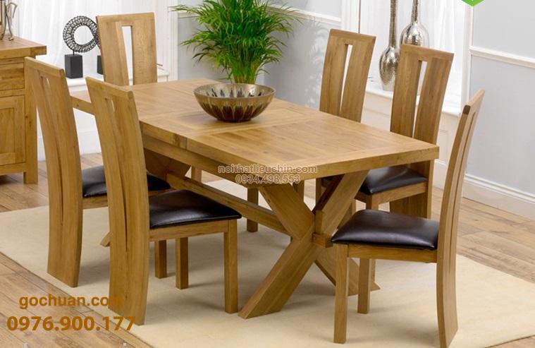 bàn ăn gỗ sồi